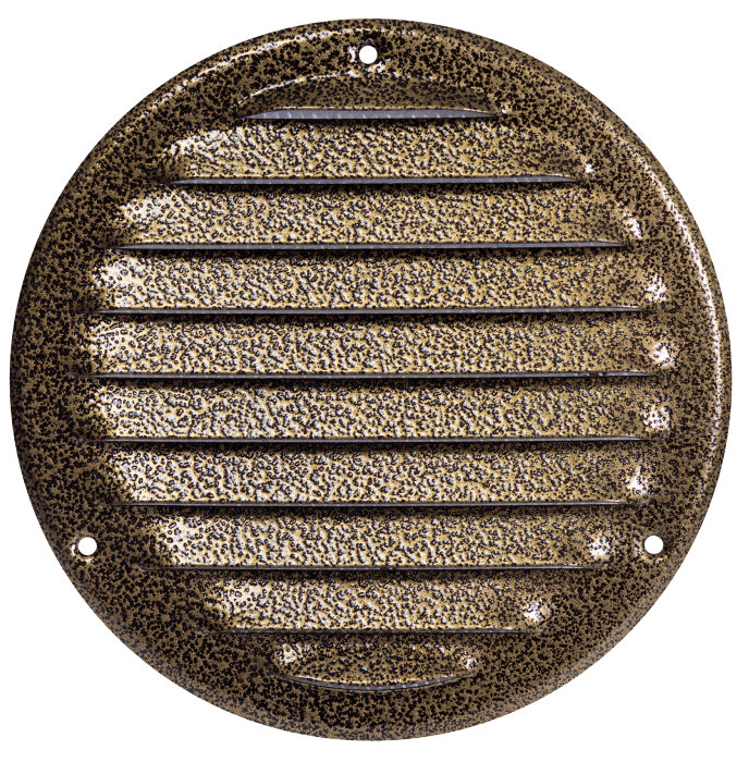 Ventilrist med netting Ø165 mm - antikk look metall